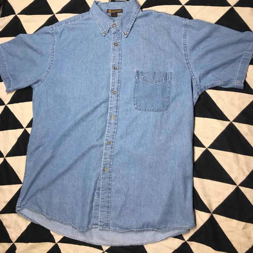 Short sleeve button down T-shirt